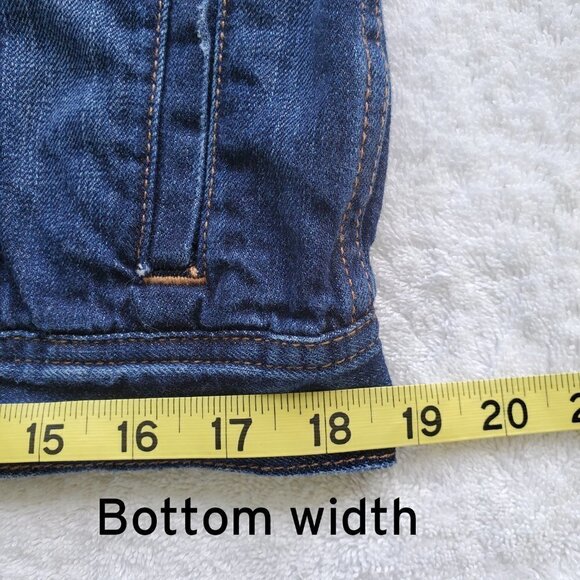 American Eagle Outfitters Deep Blue Wash Jean Jacket 100% Soft Cotton Size M - Picture 10 of 15